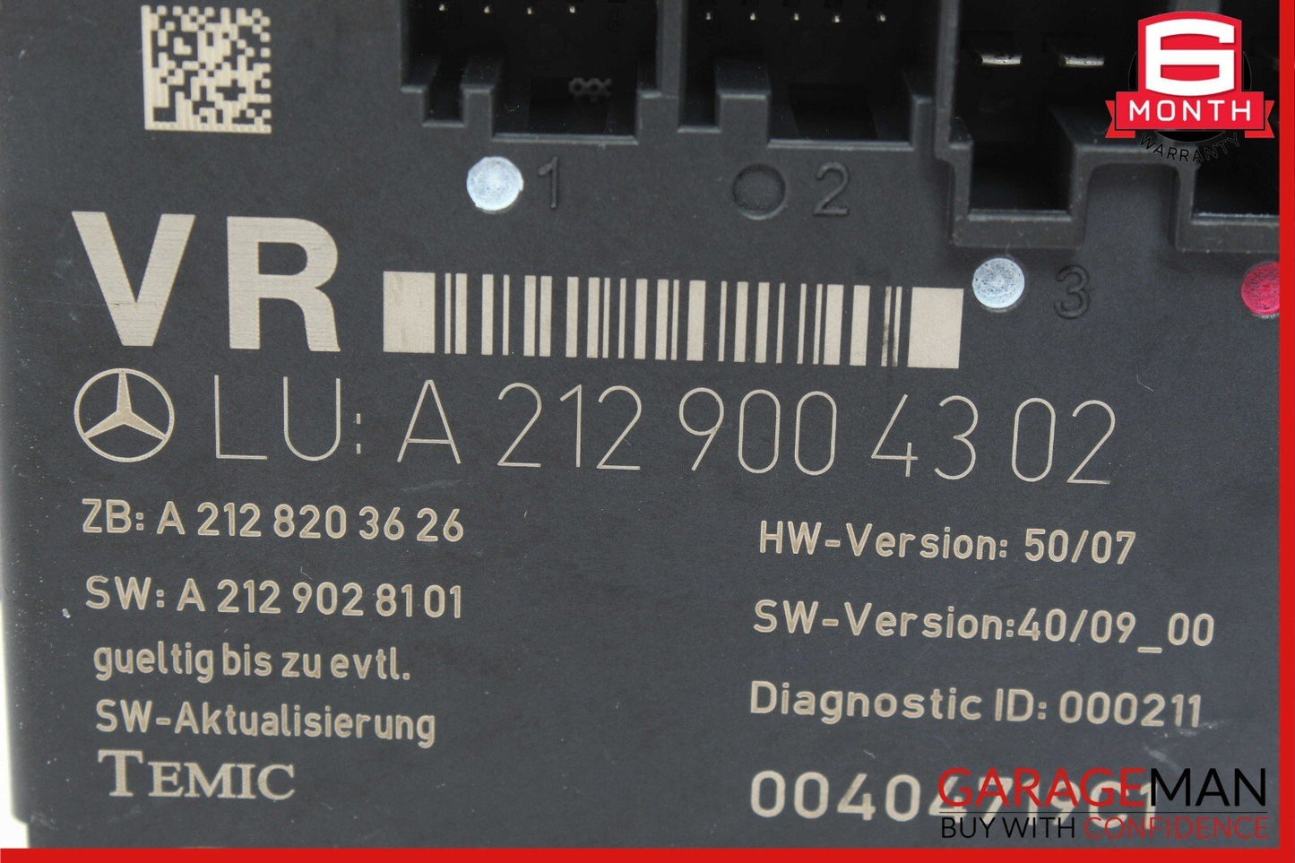 08-18 Mercedes W204 C250 Front Right Side Door Control Module  2129004302 OEM