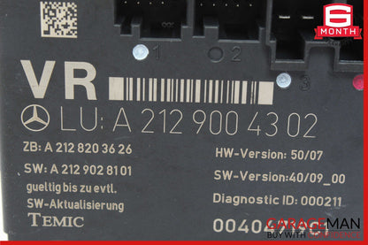 08-18 Mercedes W204 C250 Front Right Side Door Control Module  2129004302 OEM