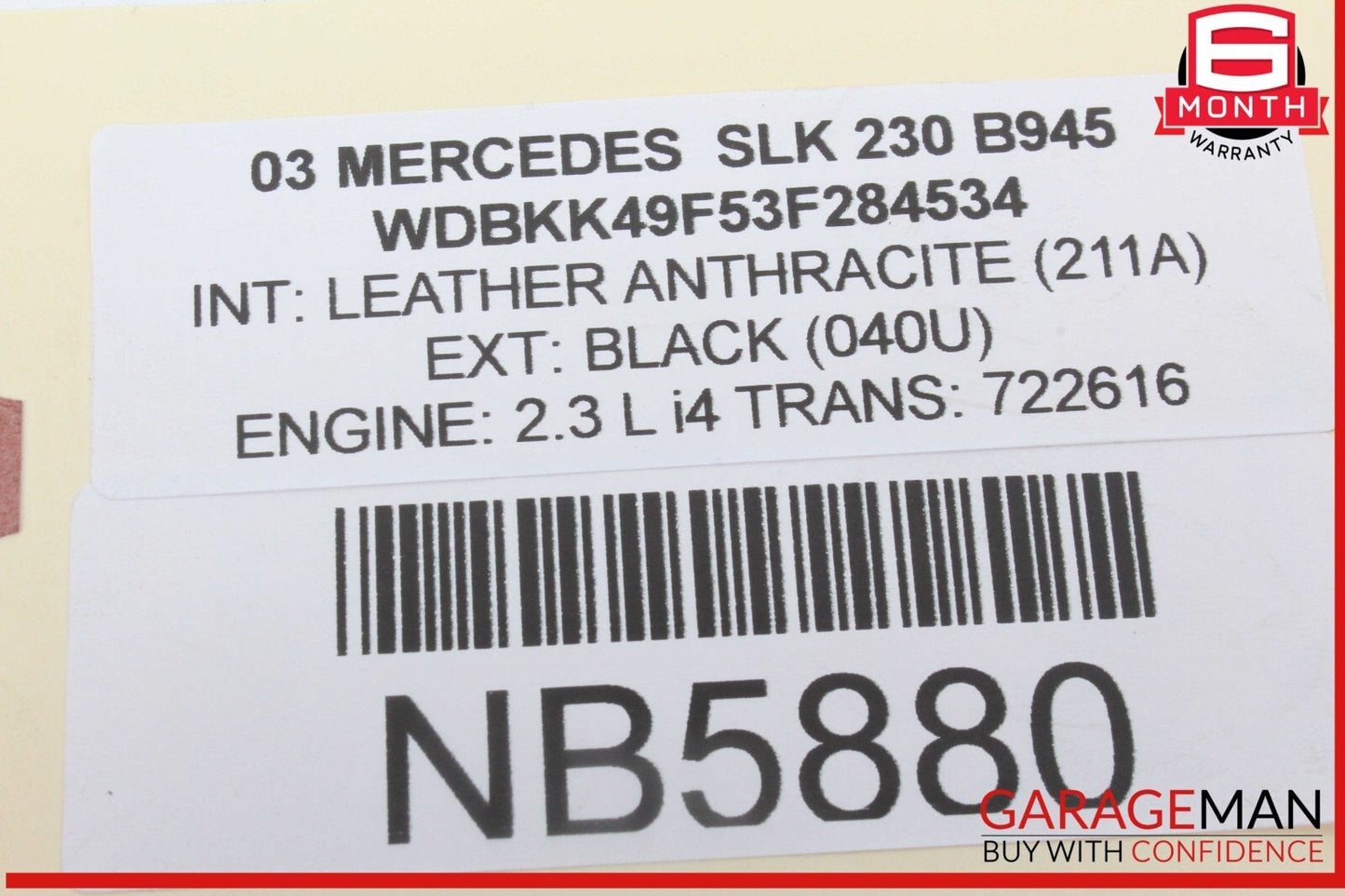 97-04 Mercedes R170 SLK230 SLK320 Rear Right / Left Lower Thrust Control Arm