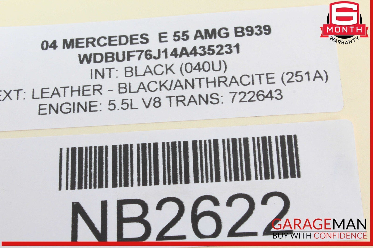 03-09 Mercedes W211 E55 AMG Front Left Driver Side Door Window Regulator Motor