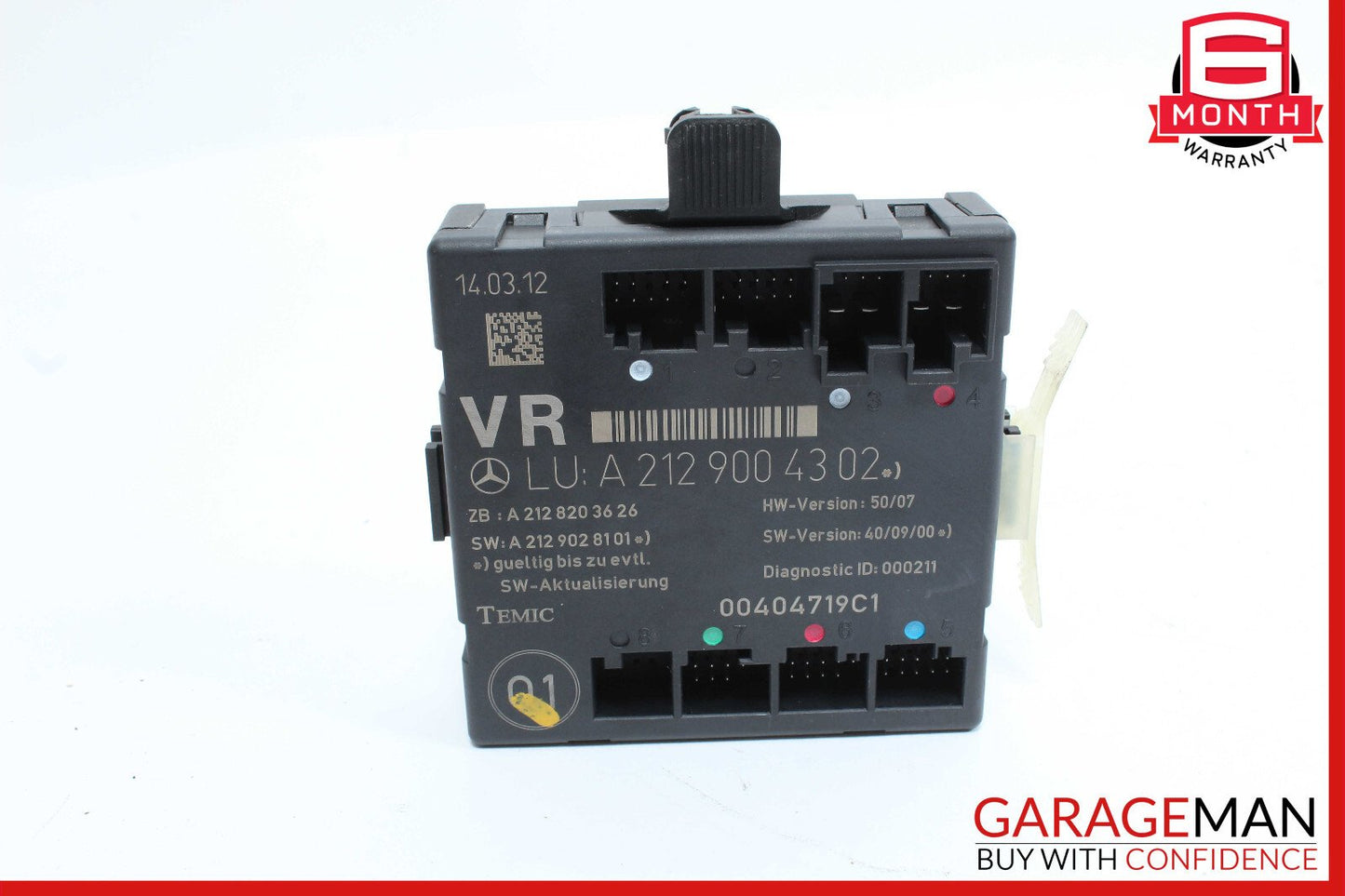 08-18 Mercedes W204 C250 E350 Front Right Side Door Control Module OEM