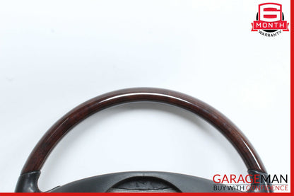 07-10 Mercedes W221 S550 Driver Steering Wheel w/ Paddle Shifters Wood OEM
