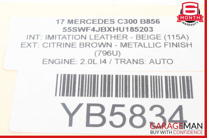 08-20 Mercedes W205 C300 E350 Rear Left or Right Side Lower Control Arm OEM