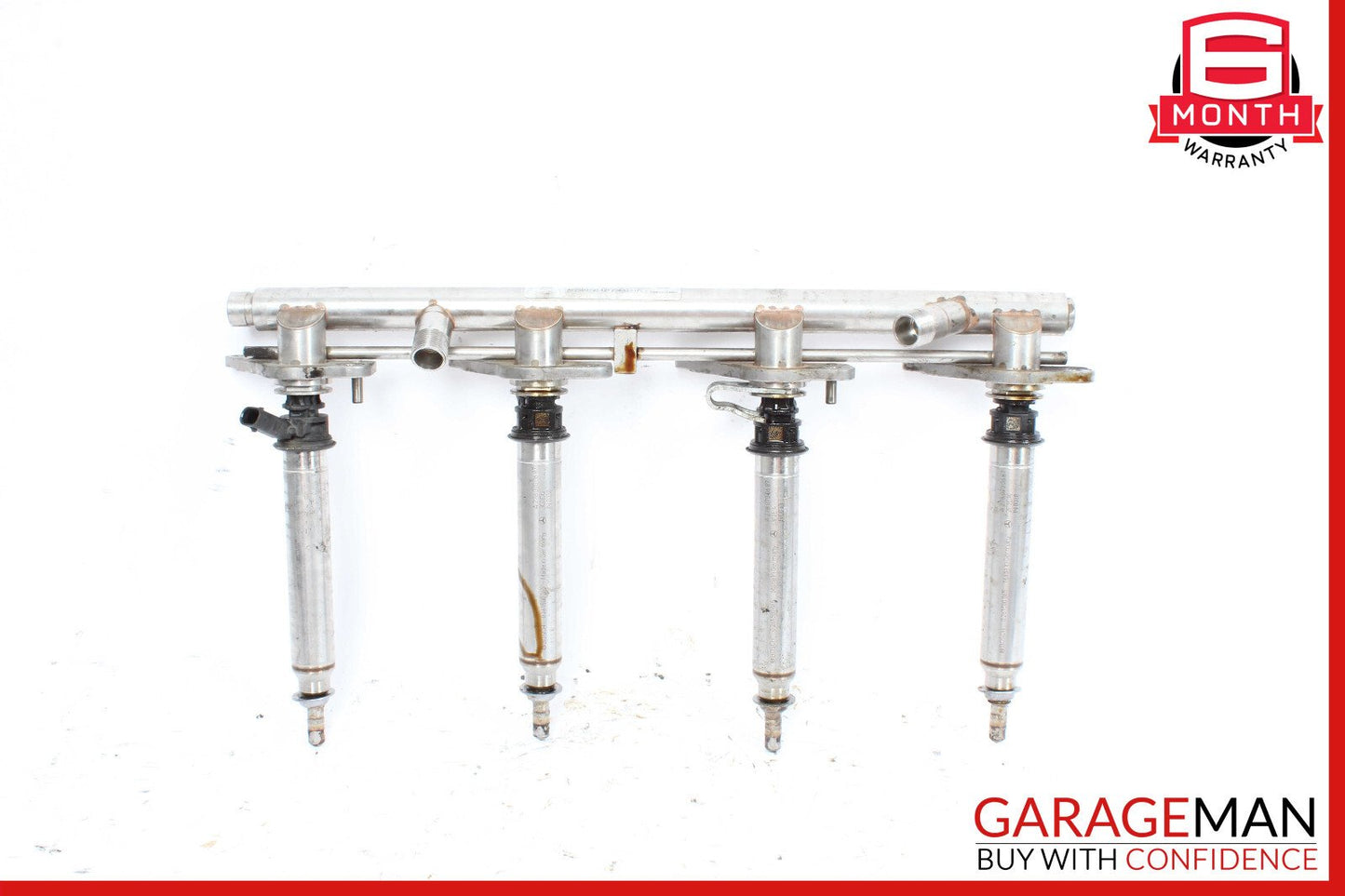 11-19 Mercedes W218 CLS550 E550 Left Side Fuel Injection Rail Line w/ Injectors