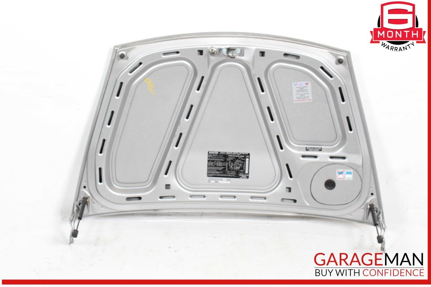 05-12 Porsche Boxster S 987 Rear Hood Bonnet Deck Lid Cover Silver OEM