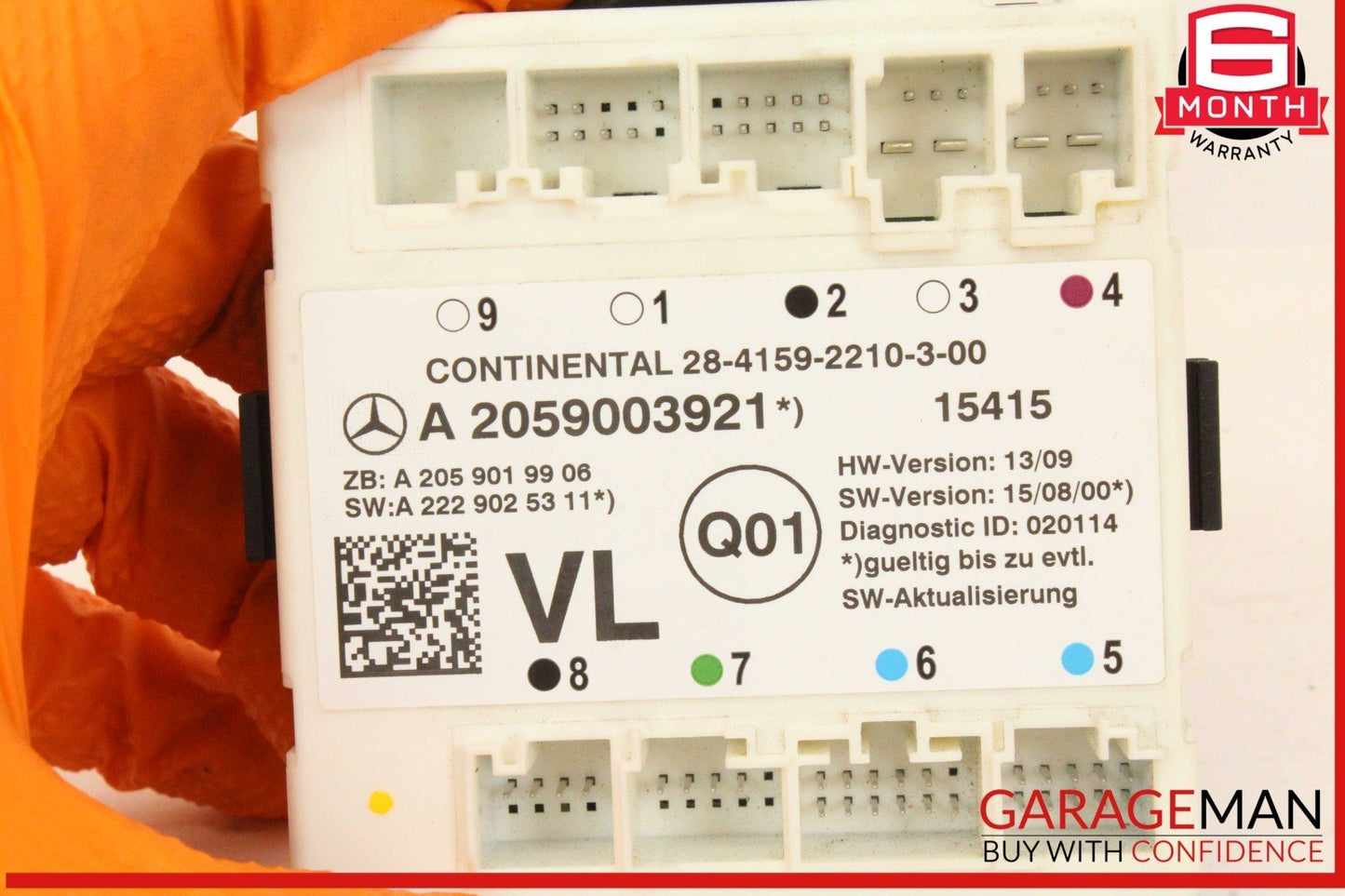15-20 Mercedes W205 C300 Front Left Driver Side Door Control Module Unit OEM
