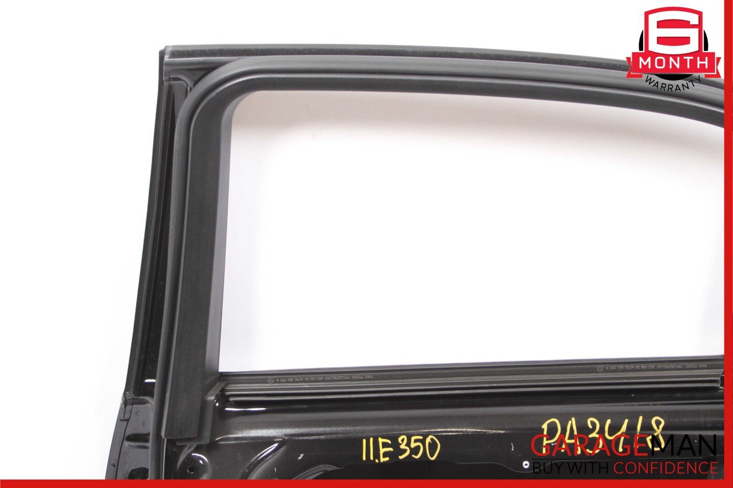 10-16 Mercedes W212 E500 Rear Right Passenger Side Exterior Door Shell Black OEM