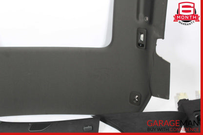 15-18 Porsche Macan 95B Headliner Pillar Trim Panel Cover Set Grey OEM