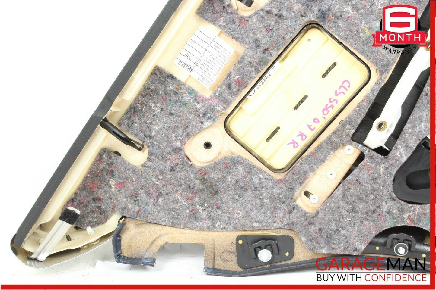 06-11 Mercedes W219 CLS500 Rear Right Side Interior Door Panel Trim Cover Black