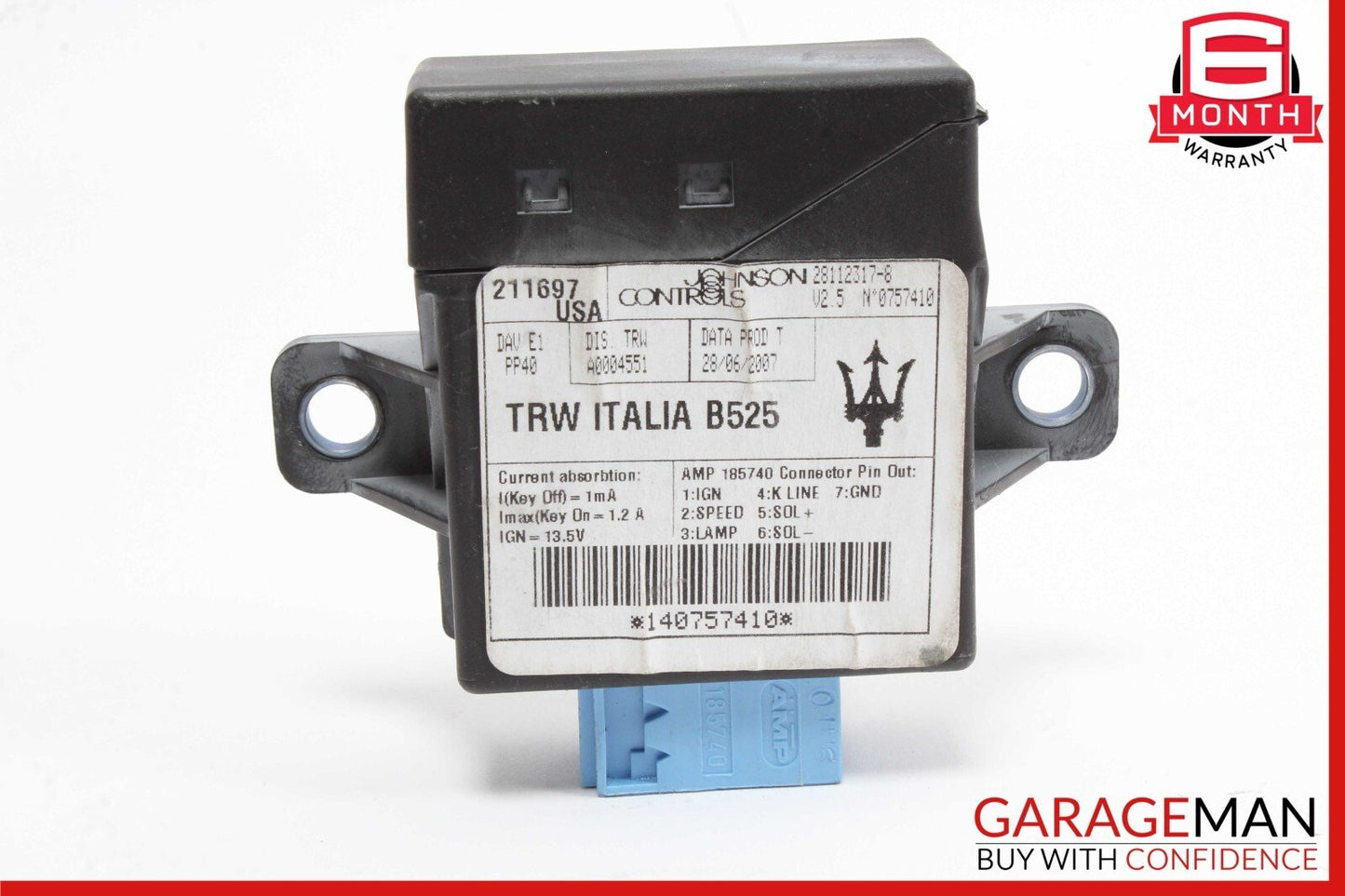 03-13 Maserati Quattroporte M139 Power Steering Chassis Control Module Unit OEM