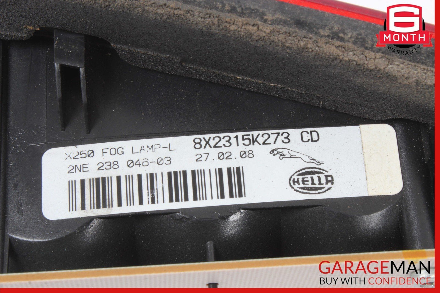 09-11 Jaguar XF Rear Left Side Inner Trunk Lid Tail Light 8X2315K273CD OEM