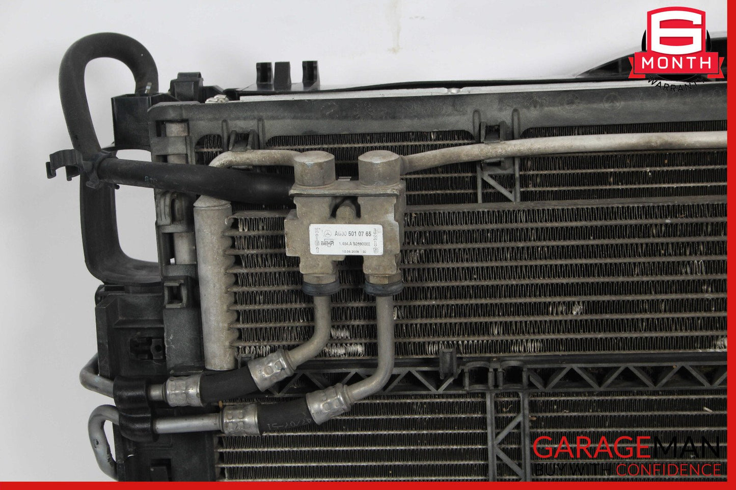 07-09 Mercedes S550 CL550 Engine Cooling Radiator A/C Condenser Shroud Assembly