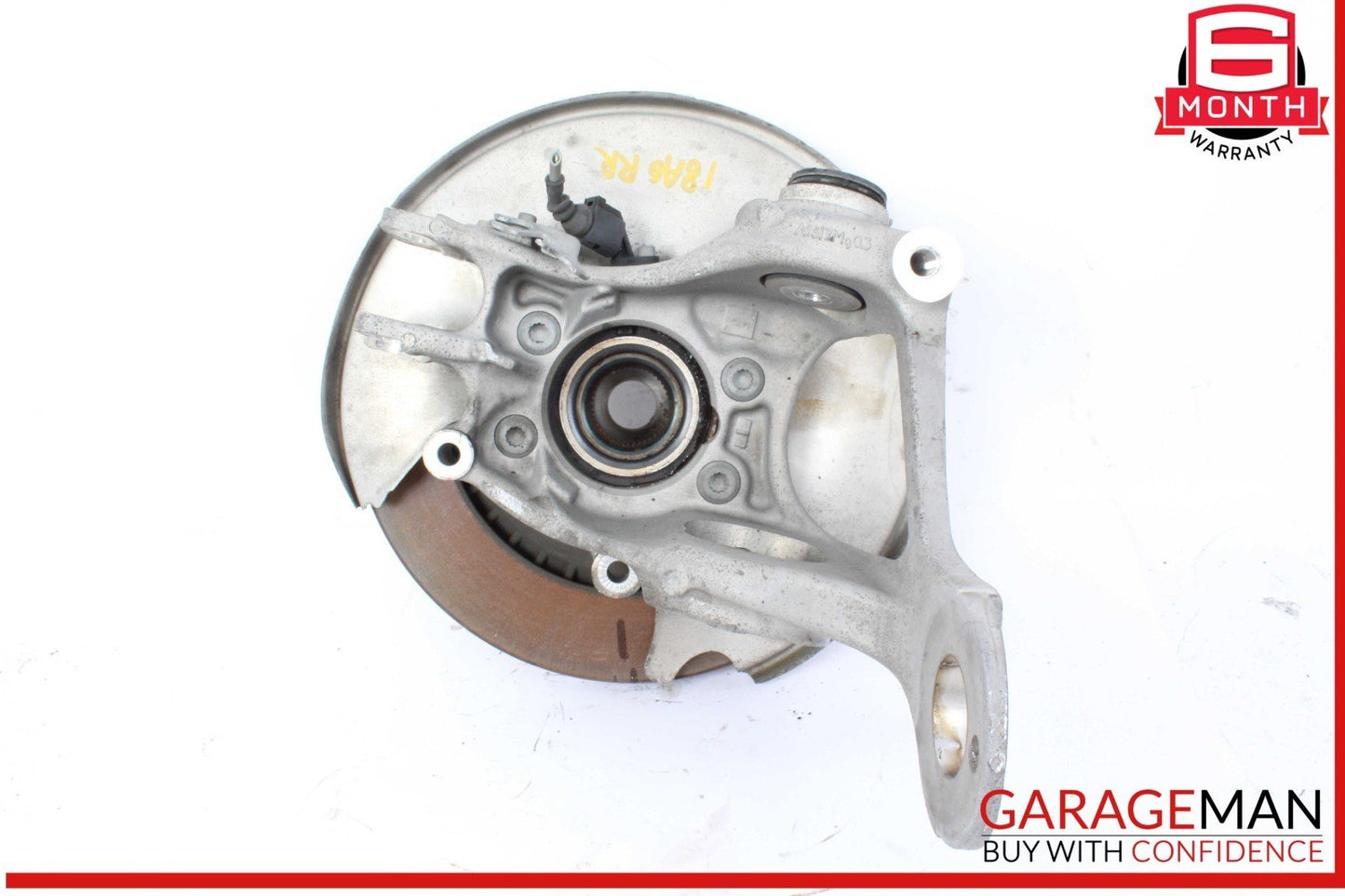 09-18 Audi A6 SQ5 A7 Rear Right Side Spindle Knuckle Wheel Hub w/ Rotor Disc OEM