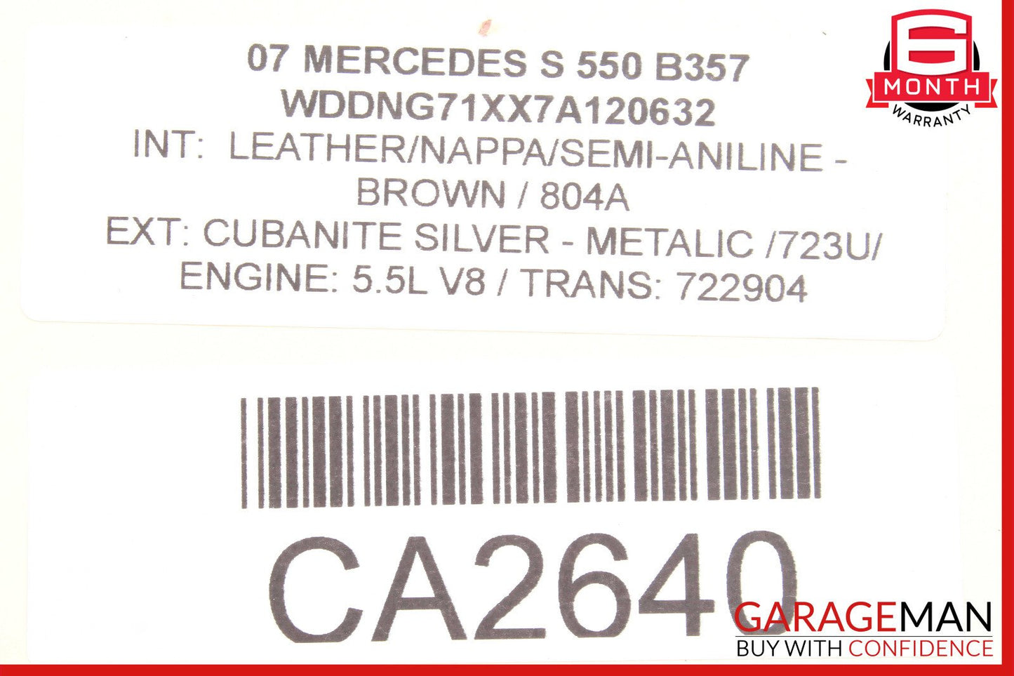 07-13 Mercedes W221 S350 S550 Front Right Side Under Seat Control Module Unit