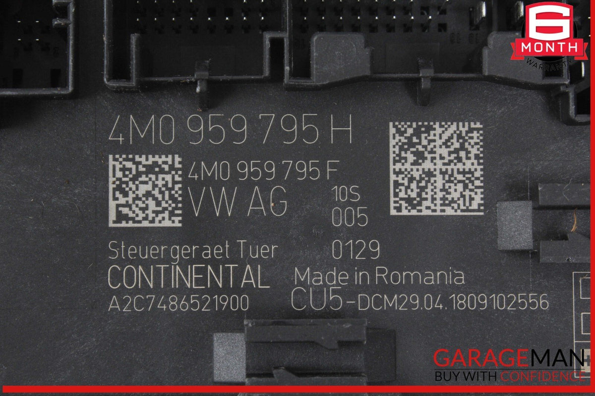 2017-2024 Audi Q7 Rear Left or Right Door Control Module 4M0959795H Genuine