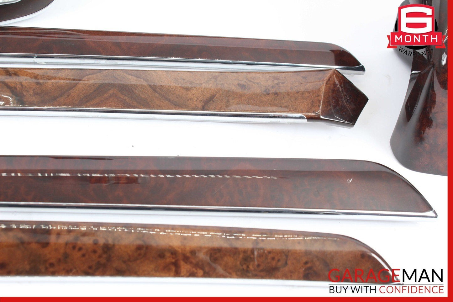 10-13 Mercedes W221 S65 AMG Center Dashboard Trim Panel Molding Set of 8 Pc OEM