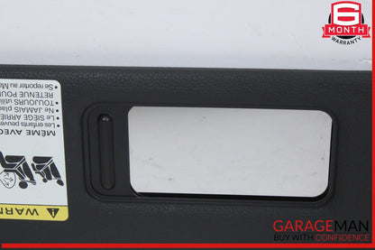 10-17 Audi A5 Front Left Driver Side Sun Visor Sunvisor Black 8H0857551 OEM
