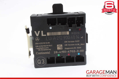 08-18 Mercedes W212 E350 E63 AMG CLS550 Front Left Side Door Control Module OEM
