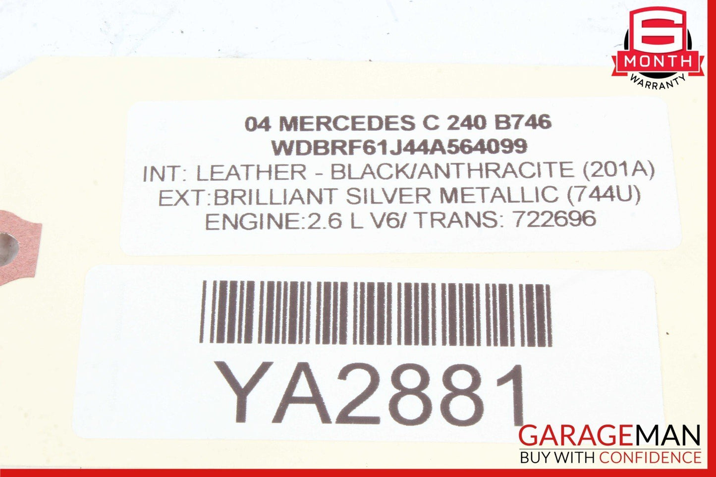 01-09 Mercedes W209 CLK350 SLK300 Rear Left / Right Lower Thrust Control Arm
