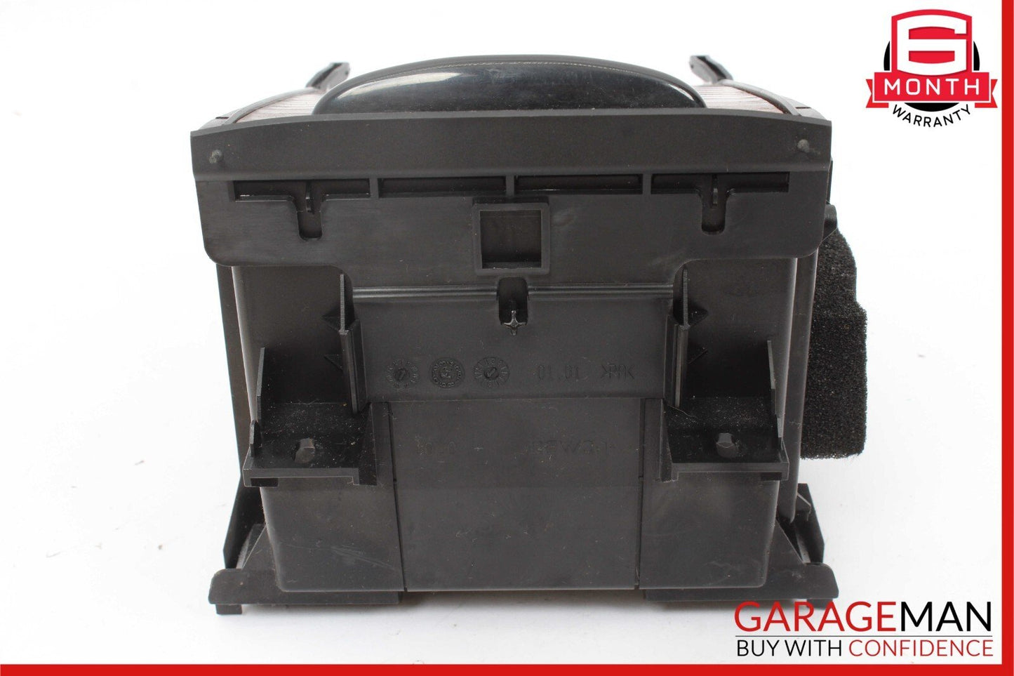 06-11 Mercedes W219 CLS500 Rear Center Console Armrest Cupholder Storage Wood