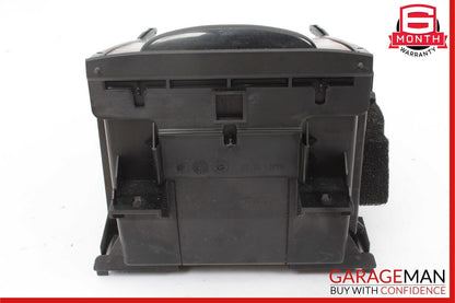 06-11 Mercedes W219 CLS500 Rear Center Console Armrest Cupholder Storage Wood