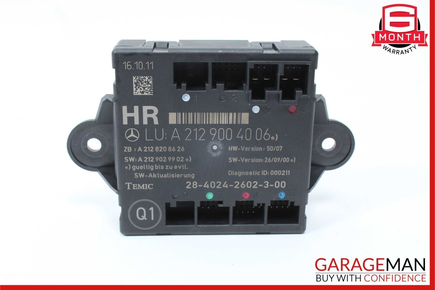 08-14 Mercedes W204 C300 C350 Rear Right Side Door Control Unit Module OEM