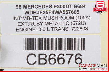 98-99 Mercedes W210 E300 E320 ASR PML Control Unit Module 0175457532 OEM