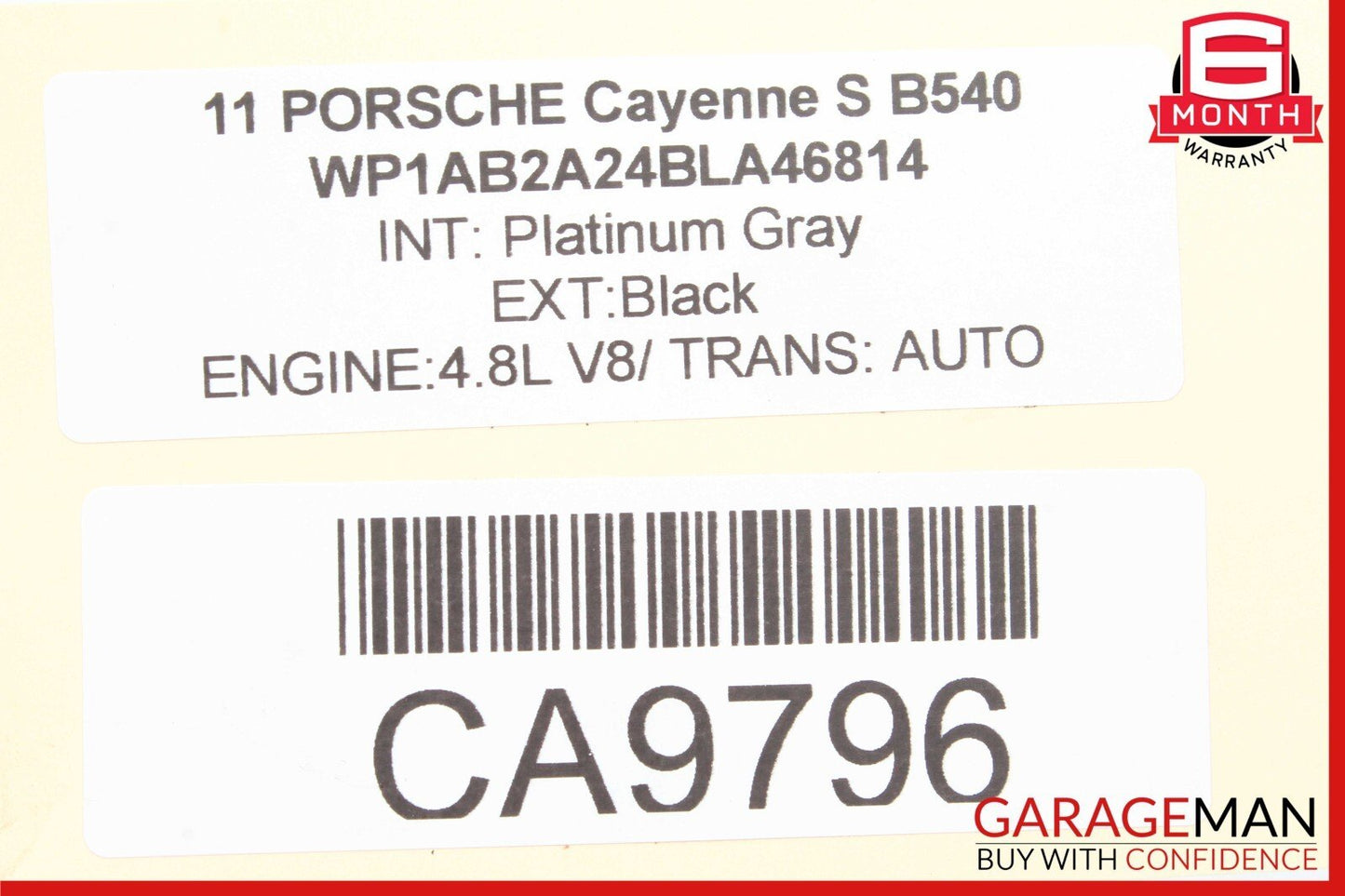 11-17 Porsche Cayenne S 958 Keyless Entry Antenna Control Module 7PP962132A OEM