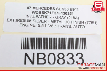 03-12 Mercedes R230 SL550 SL500 SL55 AMG Door Control Module Right Side OEM