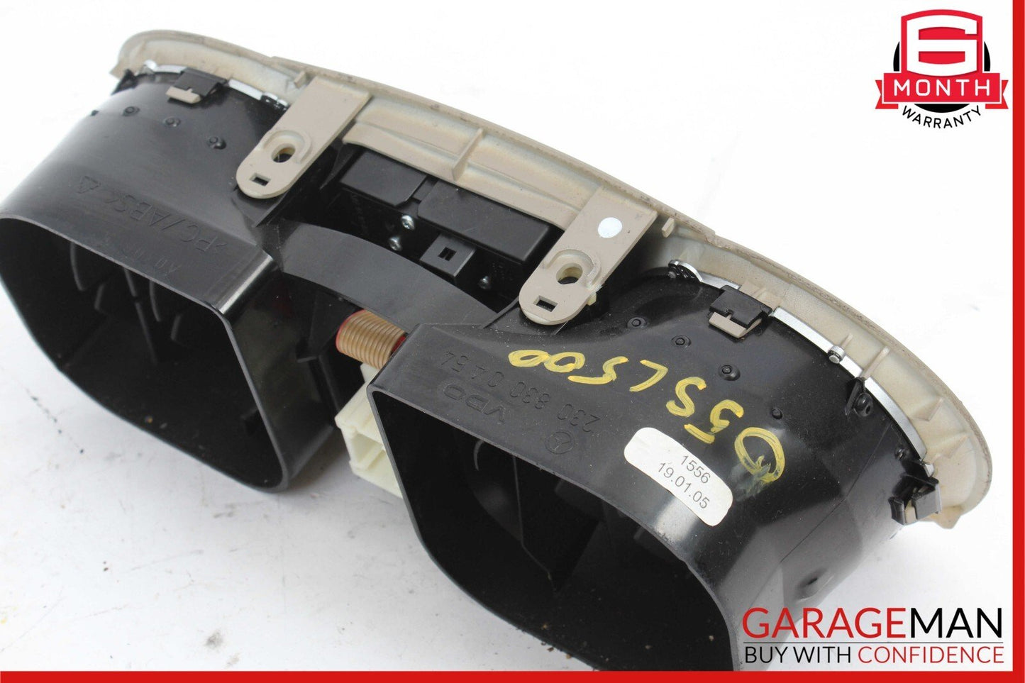 03-06 Mercedes R230 SL500 SL55 AMG Center Dashboard Hazard AC Air Vent Beige OEM