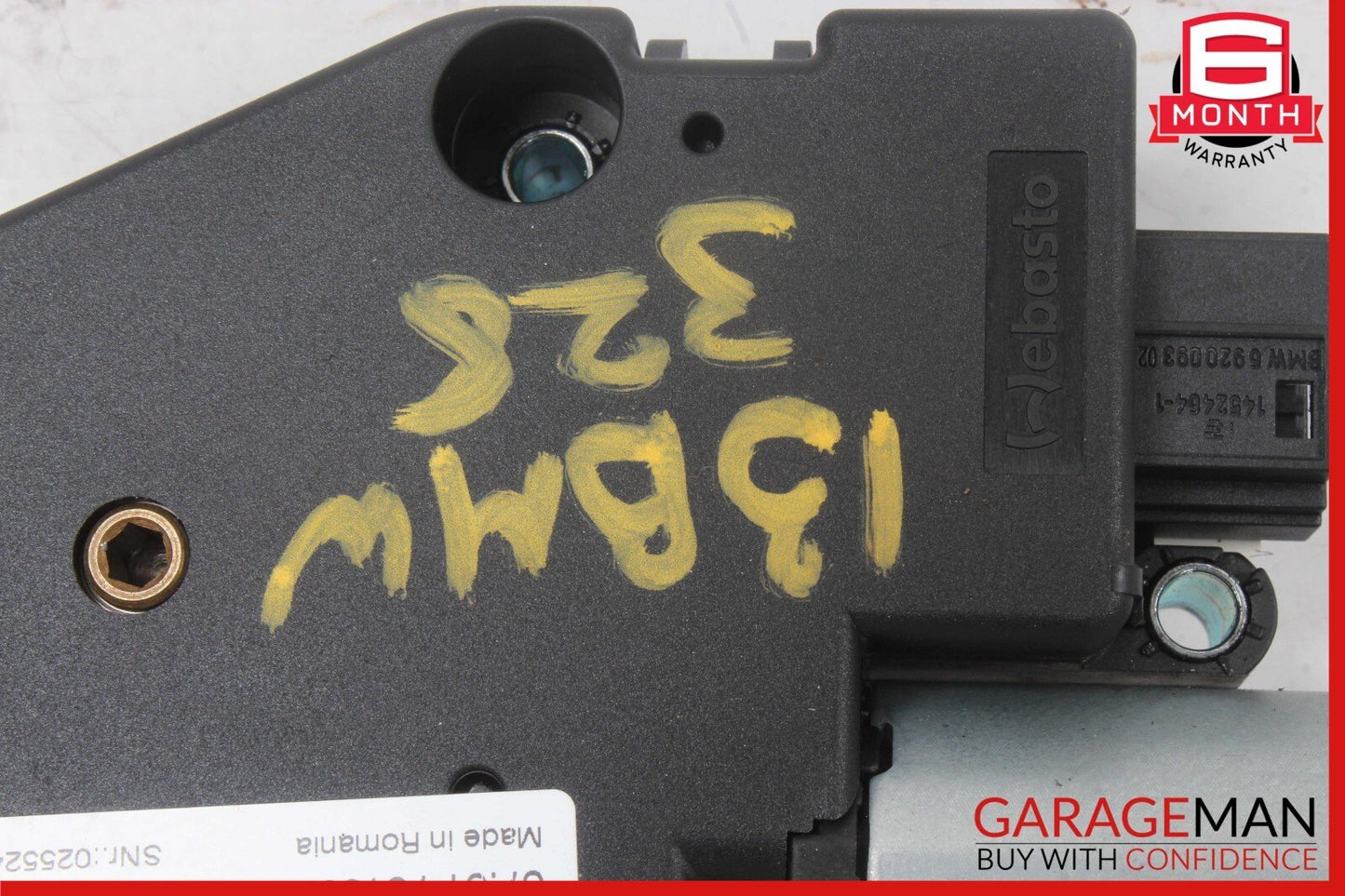 12-18 BMW F30 320i 328i Panoramic Sunroof Sun Roof Motor 67617316536 OEM