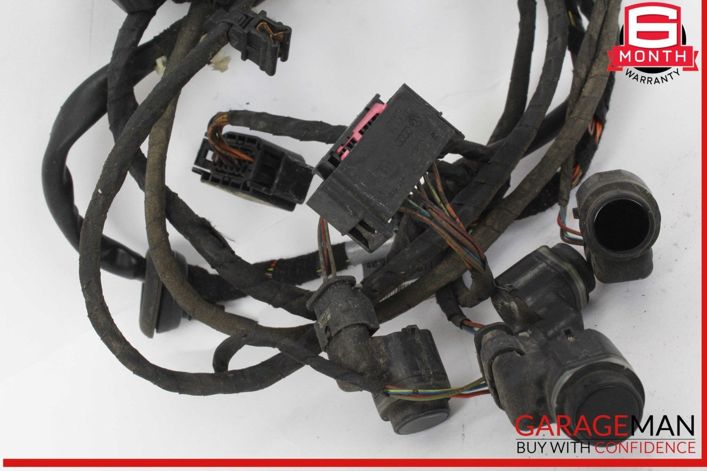 09-12 Audi S4 Rear Bumper Wire Wiring Harness w/ PDC Parking Assist Sensors OEM