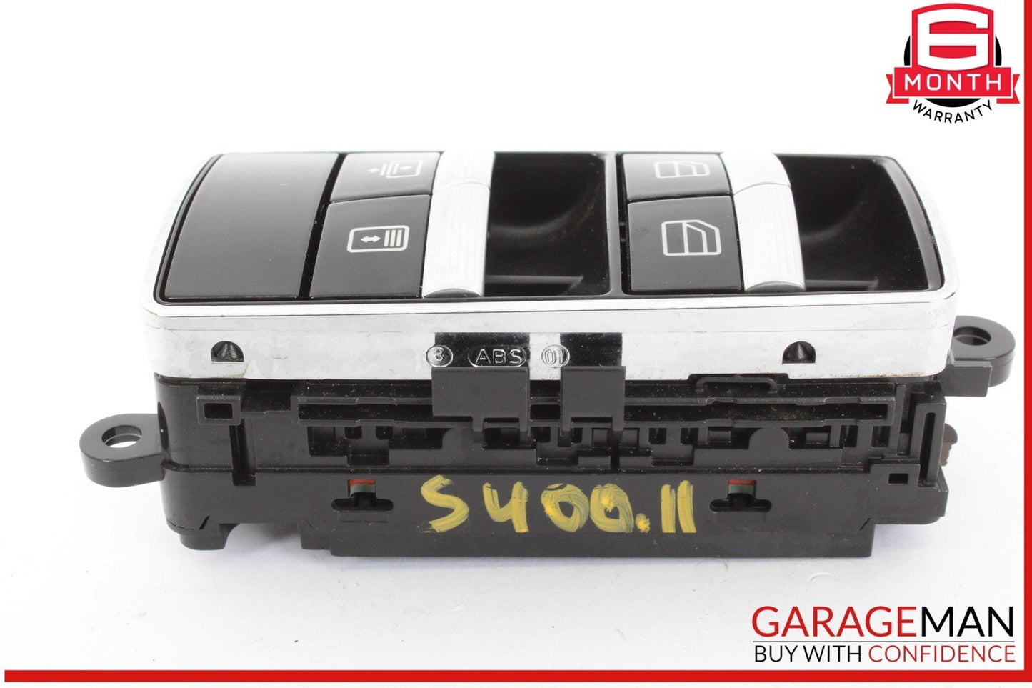 10-13 Mercedes W221 S400 Hybrid Rear Left Side Window Control Switch Black OEM