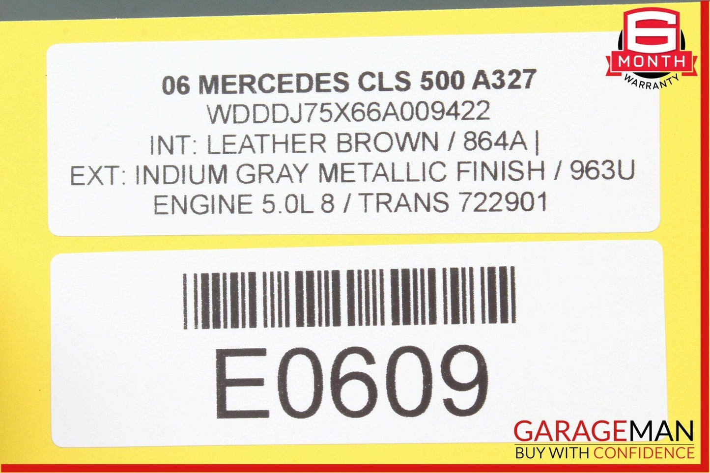 06-11 Mercedes W219 CLS500 CLS550 Rear Left Door Control Module 2198200226 OEM