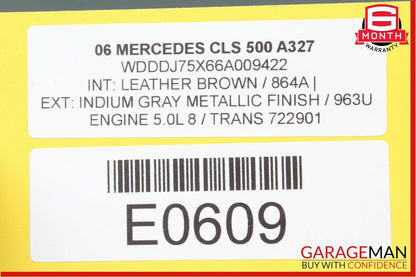 06-11 Mercedes W219 CLS500 CLS550 Rear Left Door Control Module 2198200226 OEM