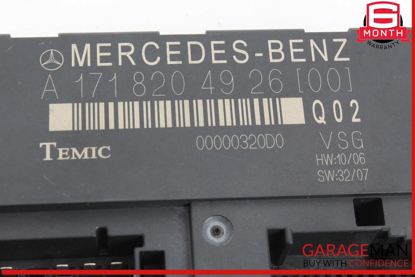 09-11 Mercedes R171 SLK300 Roof Convertible Top Control Module OEM