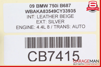09-12 BMW 750i 750Li SRS ECU Safety Computer Control Module Unit OEM