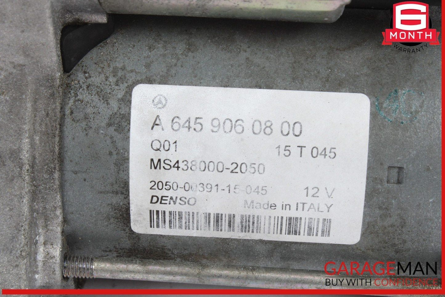14-18 Mercedes W117 CLA250 Engine Starter Motor Denso 6459060800 OEM