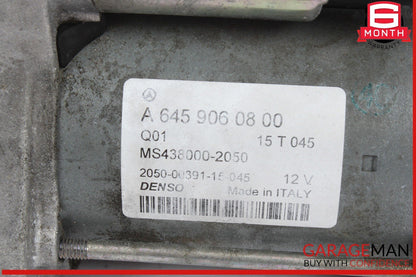 14-18 Mercedes W117 CLA250 Engine Starter Motor Denso 6459060800 OEM