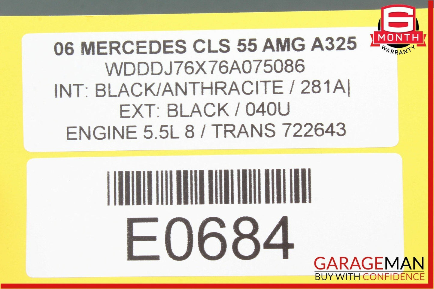 03-06 Mercedes W219 CLS55 AMG HID Xenon Headlight Ballast OEM