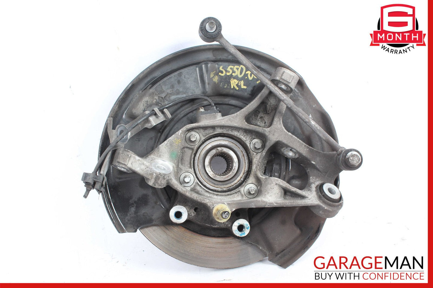 07-09 Mercedes W211 E350 Rear Right Spindle Knuckle Hub Bearing Brake Rotor