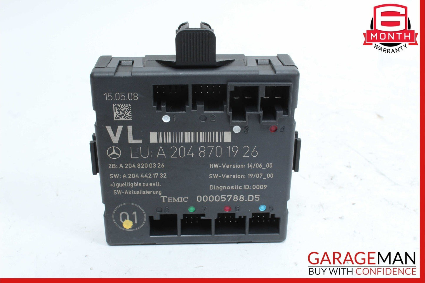08-14 Mercedes W204 C300 Front Left Side Door Control Module OEM