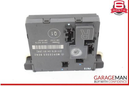 07-09 Mercedes W211 E350 E550 Rear Right Side Door Control Module 2118703485 OEM