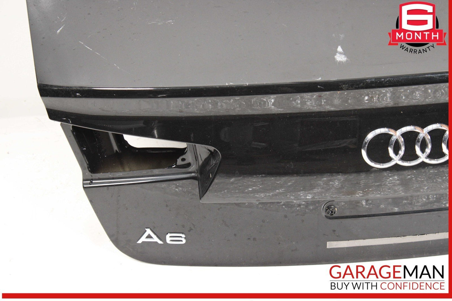 12-18 Audi A6 S6 Trunk Lid Panel Assembly Black OEM