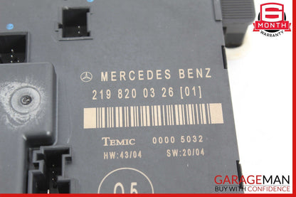 06-11 Mercedes W219 CLS63 AMG CLS550 CLS350 Rear Right Side Door Control Module