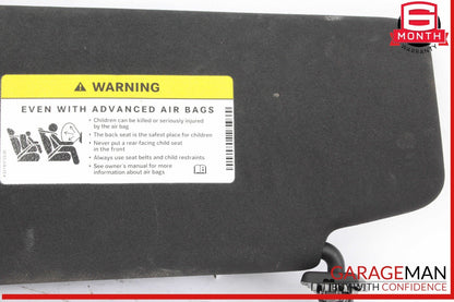 08-14 Mercedes W204 C250 C300 C350 Front Right Side Sunvisor Sun Visor Black OEM
