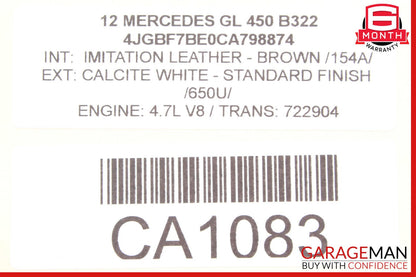 07-12 Mercedes X164 GL450 GL550 Third Seat Row Power Folding Control Module OEM