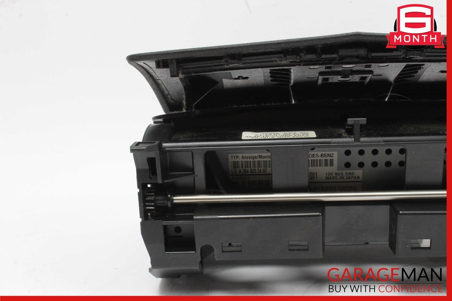 08-11 Mercedes W204 C300 C250 Dashboard Screen Display Monitor Cover Black OEM