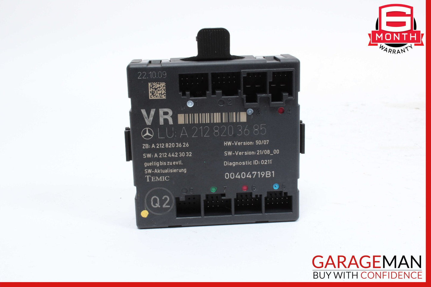 08-18 Mercedes W204 C300 E400 Front Right Side Door Control Module OEM
