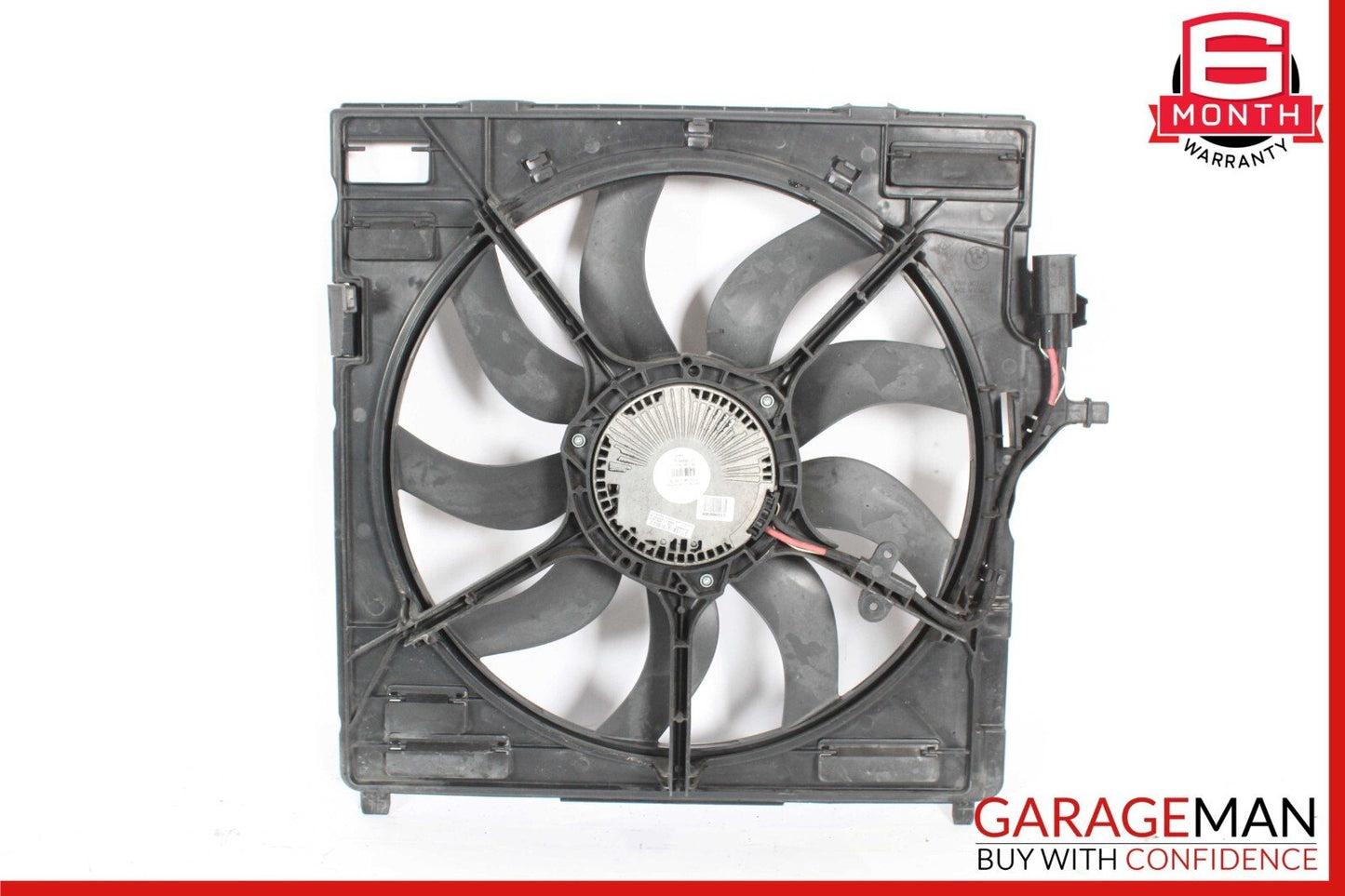08-13 BMW X5 E70 X6 E71 Electric Radiator Cooling Fan w/ Housing Shroud OEM